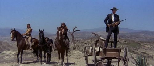 Lee Van Cleef, Aldo Canti, and Ignazio Spalla in Sabata (1969)