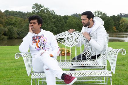 Ankush Chaudhari and Siddarth Jadhav in Lochya Zaala Re (2022)