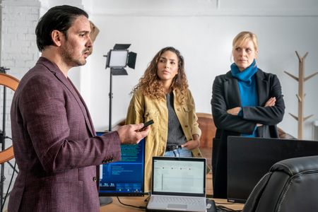 Melanie Marschke, Sascha Göpel, and Amy Mußul in Leipzig Homicide: Mord im Warenkorb (2023)