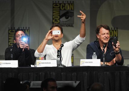 Joshua Jackson, J.H. Wyman, and John Noble at an event for Fringe (2008)