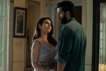 Fatima Sana Shaikh, Somen Mishra, Shashank Khaitan, and Pushkar Singh in Ajeeb Daastaans (2021)