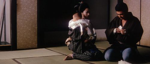 Shintarô Katsu and Hizuru Takachiho in Fight, Zatoichi, Fight (1964)