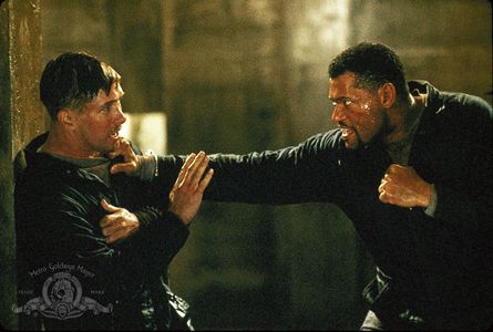 Stephen Baldwin and Laurence Fishburne in Fled (1996)