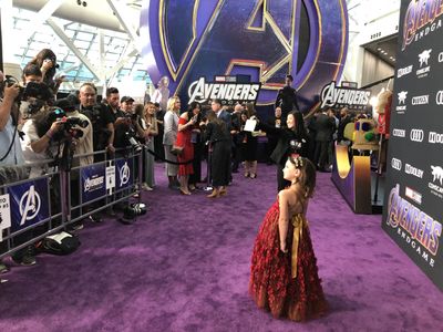 Lexi Rabe at the Avengers End Game Premiere