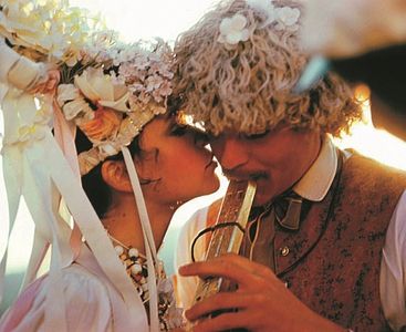 Tobias Hoesl and Petra Vancíková in The Feather Fairy (1985)