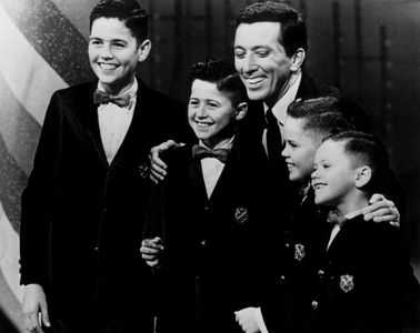 Alan Osmond, Jay Osmond, Merrill Osmond, Wayne Osmond, and Andy Williams in The Andy Williams Show (1962)