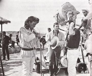 John Wayne, Michael Wayne, and Patrick Wayne in The Alamo (1960)