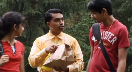 Jacob Gregory, Priya Joseph, and Litto Joseph in Akkara Kazhchakal (2008)