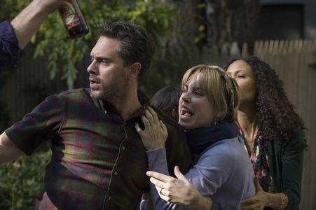 Melissa George, Thandiwe Newton, Thomas Sadoski, and Dylan Schombing in The Slap (2015)