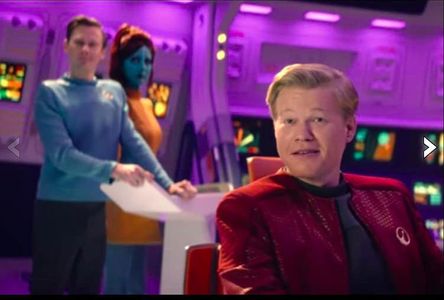 Still of Milanka Brooks, Jesse Plemons and Jimmi Simpson in USS Callister, Black Mirror