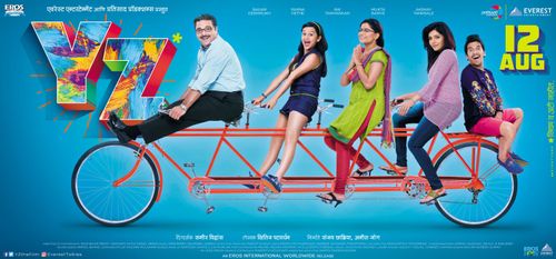 Mukta Barve, Sai Tamhankar, Parna Pethe, Akshay Tanksale, and Sagar Deshmukh in YZ (2016)