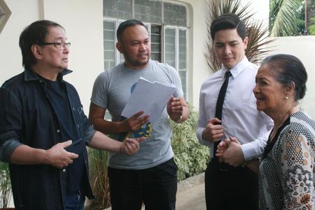 Adolfo Alix Jr., Perla Bautista, Joey de Leon, and Alden Richards in Haligi ng pangarap (2018)