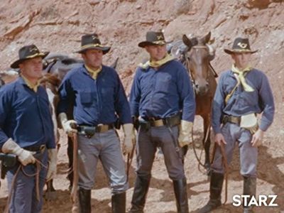 Charles Bateman, Don Keefer, Phillip Pine, and Dick Simmons in Death Valley Days (1952)