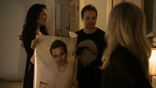 Drew Lachey, Olivia Cheng, and MacKenzie Porter in Guess Who's Coming to Christmas (2013)