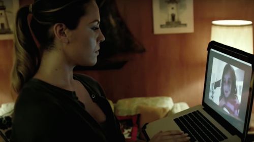 Agnes Bruckner and Dakota Bright in The Pact (2012)