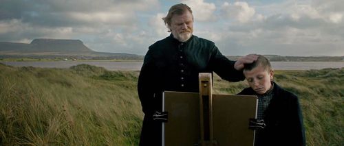 Calvary (2014)- Still of Mícheál Óg Lane & Brendan Gleeson