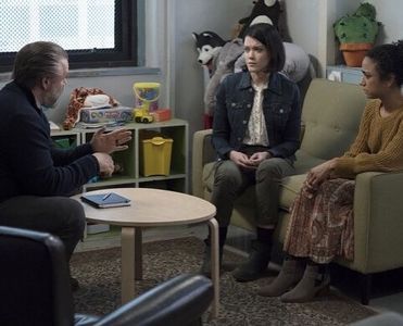 Tyler Labine, Hayley Lovitt, and Lauren Ridloff in New Amsterdam: Happy Place (2019)