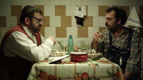 Adrian Titieni and Tudor Smoleanu in Chasing Rainbows (2012)