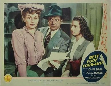 Lucille Ball, William Gaxton, and Virginia Weidler in Best Foot Forward (1943)