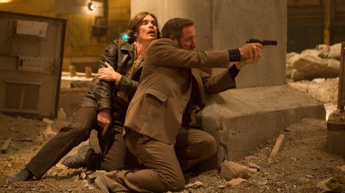 Cillian Murphy and Michael Smiley in Free Fire (2016)