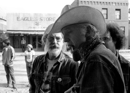 Hal Ashby and Haskell Wexler in Bound for Glory (1976)