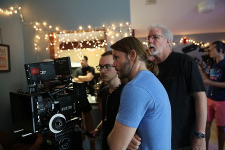 Framing up the shot alongside B Cam Op Ben Beeler and DP Stuart Hall.