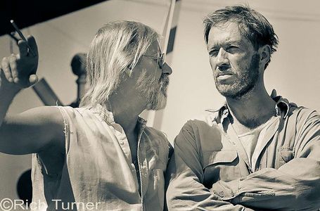 Hal Ashby and David Carradine in Bound for Glory (1976)