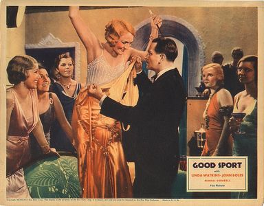 Sally Blane, John Boles, Joyce Compton, Betty Francisco, Ethel Kenyon, Linda Watkins, and Inez Norton in Good Sport (193