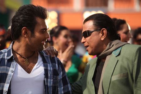 Mithun Chakraborty and Mimoh Chakraborty in Rocky (2013)