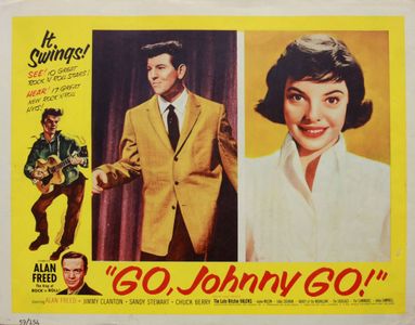 Jimmy Clanton, Alan Freed, and Sandy Stewart in Go, Johnny, Go! (1959)