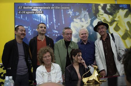 Olivier Assayas, Udo Kier, Tilde Corsi, and Nelson Lik-wai Yu