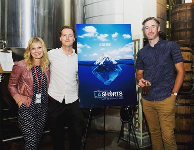 Katie Locke O'Brien, Barret Bowman, and Andrew Brinkhaus at LA Shorts Film Festival