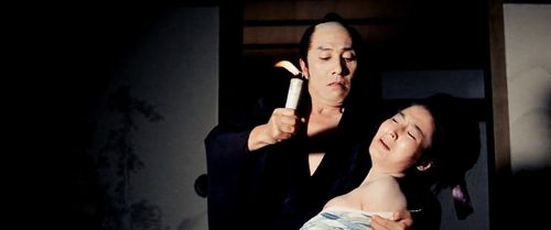 Yûko Hamada and Kô Nishimura in Zatoichi the Outlaw (1967)