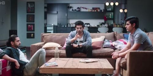 Omkar Kapoor, Sunny Singh, and Kartik Aaryan in Pyaar Ka Punchnama 2 (2015)