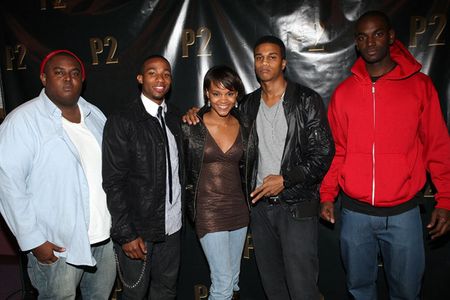 Actors (L-R) Lorenzo Eduardo, Arlen Esperlata, Cory Hardrict, Mo McRae and Wesley Jonathan attend the Los Angeles Screen