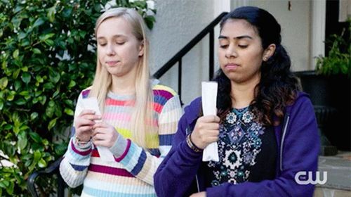 Tatum Weckler (Ava Frye) and Patrice Gold (Anisha Cheema) in episode 3.10 of iZombie