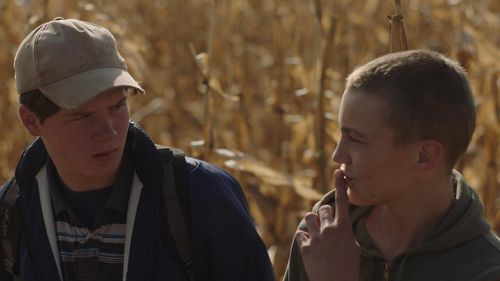 Brent Vermeulen and Alex van Dyk in The Harvesters (2018)