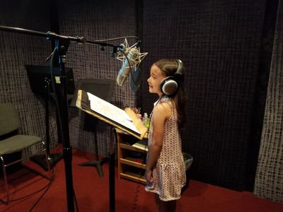 Araceli Prasarttongosoth recording at Bang Zoom!