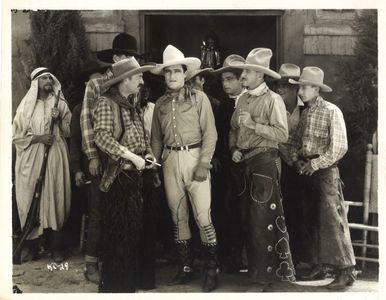 Bob Fleming, Barney Furey, Frank Leigh, and Tom Mix in King Cowboy (1928)