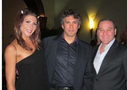 Gina Varela, Paul Campion and Karlos Drinkwater at the New Zealand premiere of The Devil's Rock, Wellington, New Zealand