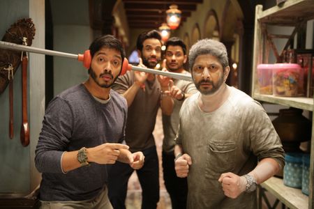 Kunal Kemmu, Arshad Warsi, Tusshar Kapoor, and Shreyas Talpade in Golmaal Again (2017)