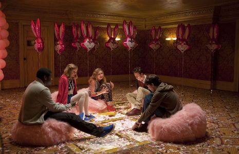 Matthew Beard, Aaron Taylor-Johnson, Imogen Poots, Daniel Kaluuya, and Hannah Murray in Chatroom (2010)