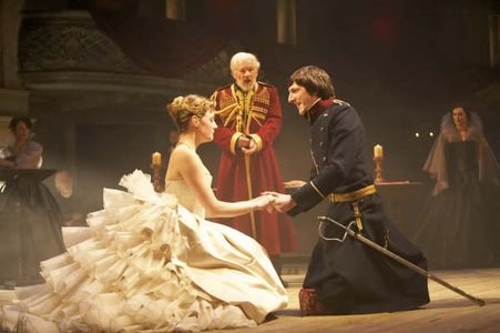 The King of France in King Lear alongside Romola Garai and Ian McKellen