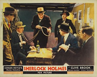 Stanley Fields, Alan Mowbray, Ivan F. Simpson, and Ernest Torrence in Sherlock Holmes (1932)