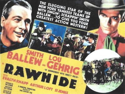 Smith Ballew and Lou Gehrig in Rawhide (1938)