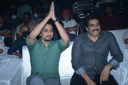 Siddharth and Rao Ramesh at an event for Maha Samudram (2021)