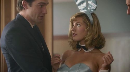 Matt Whelan and Alexandra Corin Johnston in American Playboy: The Hugh Hefner Story (2017)