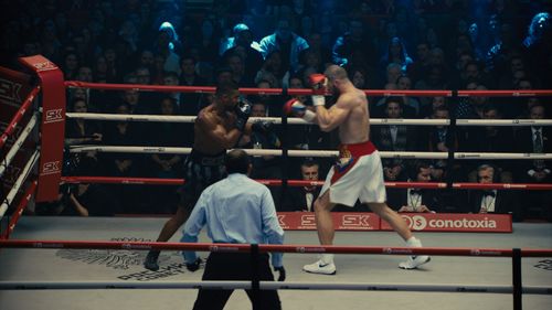 Michael B. Jordan and Florian Munteanu in Creed II (2018)