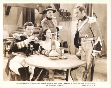 John Carroll, Gino Corrado, Antonio Moreno, and Movita in Rose of the Rio Grande (1938)