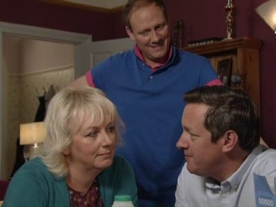 Sue Cleaver, Antony Cotton, and Tony Hirst in Coronation Street (1960)